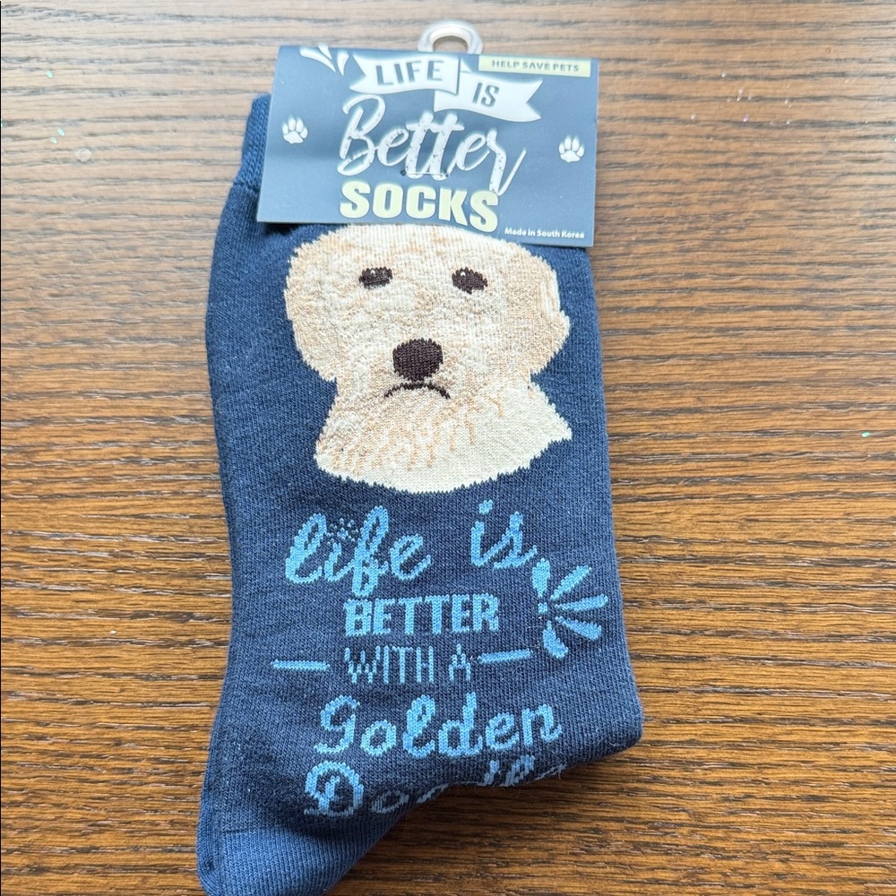 Golden doodle socks- NWT